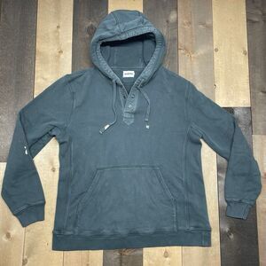 Taylor Stitch Size 40 Pullover Hoodie Green **Bleach Stains**